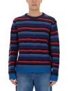 PS BY PAUL SMITH JERSEY WITH STRIPE PATTERN