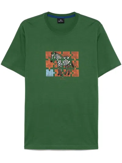 PS BY PAUL SMITH JIGSAW ZEBRA T-SHIRT