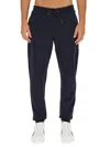 Ps By Paul Smith Jogging Pants With Zebra Patch In Blue