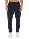 Ps By Paul Smith Jogging Pants With Zebra Patch In Blue