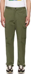 Ps By Paul Smith Khaki Button Pocket Cargo Pants In 35 Green