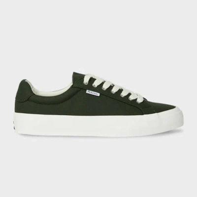 Ps By Paul Smith Khaki Canvas 'amos' Trainers Brown