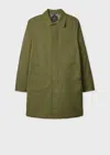 Ps By Paul Smith Point-collar Single-breasted Coat In Green