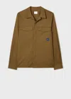 Ps By Paul Smith Khaki Cotton-nylon Double Pocket Overshirt Green In Brown