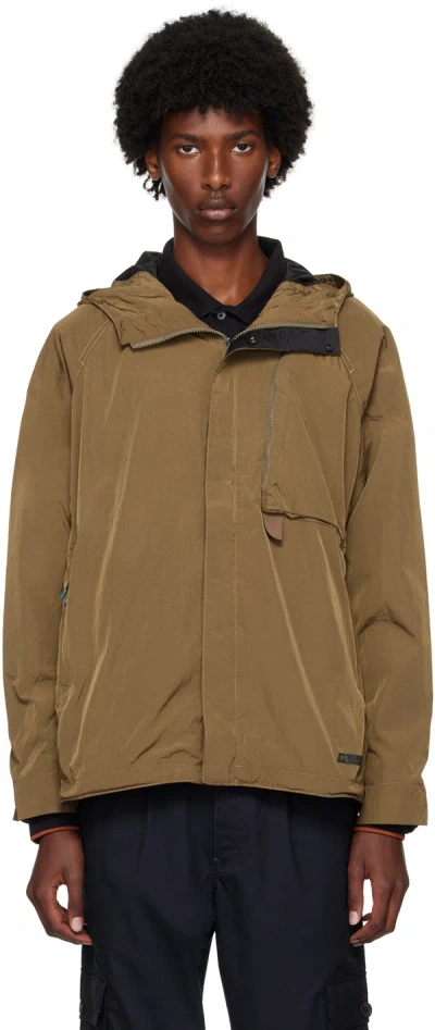 Ps By Paul Smith Khaki Hooded Jacket In 68 Browns