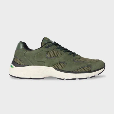 Ps By Paul Smith Khaki 'shane' Trainers Brown In Green