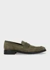 Ps By Paul Smith Khaki Suede 'pierce' Loafers Brown In Brown