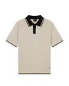 Ps By Paul Smith Knit Polo Sweater In Neutral