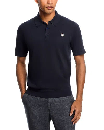 Ps By Paul Smith Knit Polo Sweater In Black