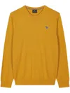 Ps By Paul Smith Yellow Ochre Zebra Logo Organic Cotton Sweatshirt In Yellow