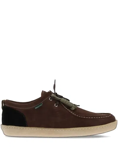 Ps By Paul Smith Lace-up Boat Shoes In Brown