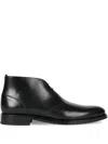 Ps By Paul Smith Lace-up Leather Desert Boots In Black