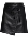 Ps By Paul Smith Ps Paul Smith Wrap Tie Detail Mini Skirt In Black
