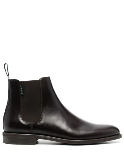 PS BY PAUL SMITH LEATHER ANKLE BOOTS