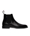 Ps By Paul Smith Leather Cedric Chelsea Short Boots In Black
