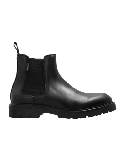 Ps By Paul Smith Leather Chelsea Boots In Black
