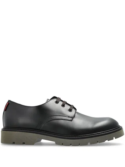 Ps By Paul Smith Leather Derby Shoes In Black