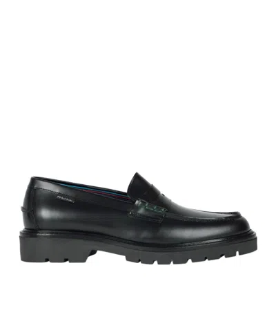 Ps By Paul Smith Leather Loafers In Black