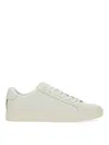 Ps By Paul Smith Ps Paul Smith Cow Leather Sneakers With Striped Detail In White