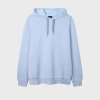 Ps By Paul Smith Light Blue Embossed 'happy' Hoodie In Blue