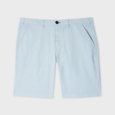 Ps By Paul Smith Light Blue Organic Cotton-twill Shorts