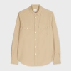 Ps By Paul Smith Light Tan Cotton-poplin Overshirt Brown In Brown