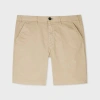 Ps By Paul Smith Light Tan Organic Cotton Chino Shorts Brown In Brown
