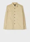 Ps By Paul Smith Light Tan Organic-cotton Corduroy Overshirt Brown In Brown