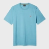 Ps By Paul Smith Light Teal Organic Cotton Zebra Logo T-shirt Green