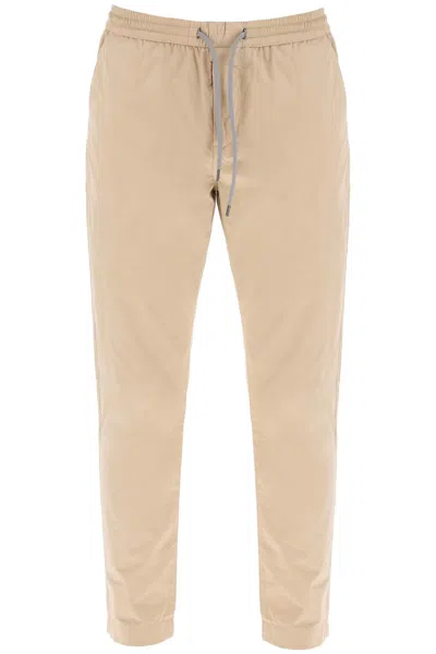 Ps By Paul Smith Lightweight Organic Cotton Trousers In Beige