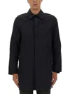 Ps By Paul Smith Ps Paul Smith Lightweight Waterproof Coat In Black