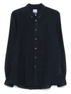 Ps By Paul Smith Navy Blue Linen Shirt In 蓝色