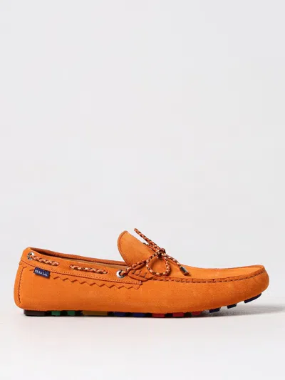 Ps By Paul Smith Loafers Ps Paul Smith Men Color Orange In White