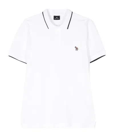 Ps By Paul Smith Logo-appliqué Polo Shirt In White