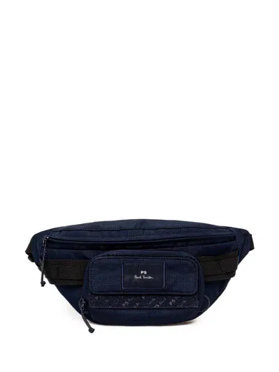 Ps By Paul Smith Logo-appliqué Belt Bag In Blue