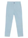 Ps By Paul Smith Logo-embroidered Chinos In 蓝色
