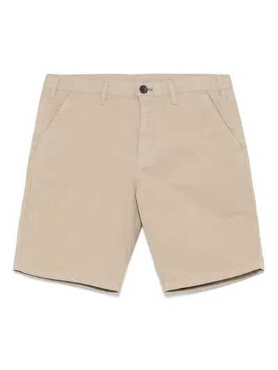 Ps By Paul Smith Logo-embroidered Chinos Shorts In Neutrals