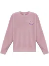 Ps By Paul Smith Logo-embroidered Cotton Sweatshirt In Pink