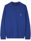 Ps By Paul Smith Royal Blue Zebra Logo Organic Cotton Sweatshirt In Blue