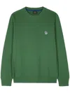 Ps By Paul Smith Forest Green Zebra Logo Organic Cotton Sweatshirt In Green