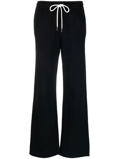 Ps By Paul Smith Logo-embroidered Straight Track Pants In Black