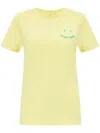 Ps By Paul Smith Ps Paul Smith Faded Citrine Embroidered Happy Logo T In 黄色