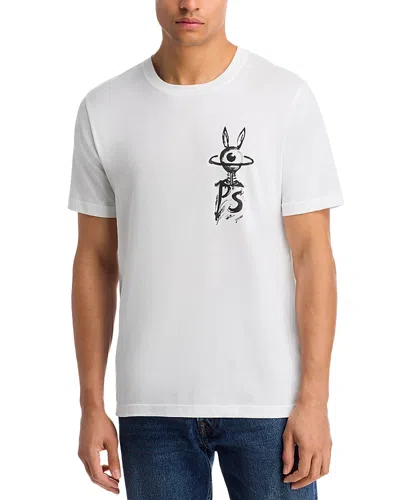 Ps By Paul Smith Logo Graphic Tee In White