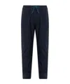 Ps By Paul Smith Ps Paul Smith Logo Patch Drawstring Track Pants In Black