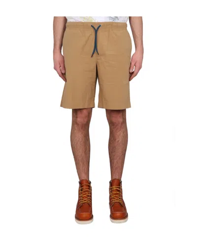 PS BY PAUL SMITH PS PAUL SMITH LOGO PATCH DRAWSTRING DECK SHORTS