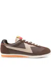 Ps By Paul Smith Logo-patch Sneakers In Brown