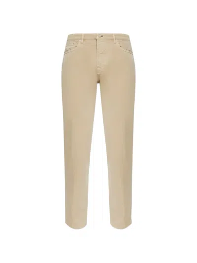 Ps By Paul Smith Logo-patch Trousers In Brown