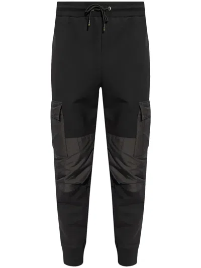 Ps By Paul Smith Logo-print Cotton-blend Trousers In Black