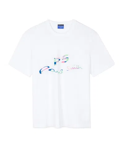 Ps By Paul Smith Logo-print Cotton T-shirt In White