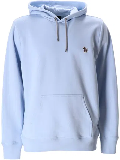Ps By Paul Smith Logo-print Hoodie In Blue